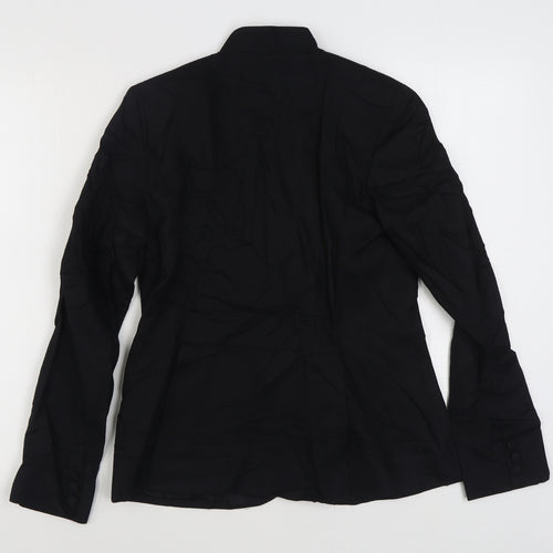 Great Plains Womens Black   Jacket Blazer Size M  Button