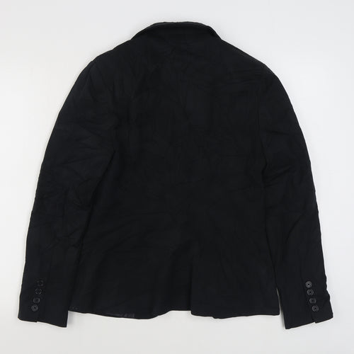 NEXT Womens Black   Jacket Blazer Size 12  Button