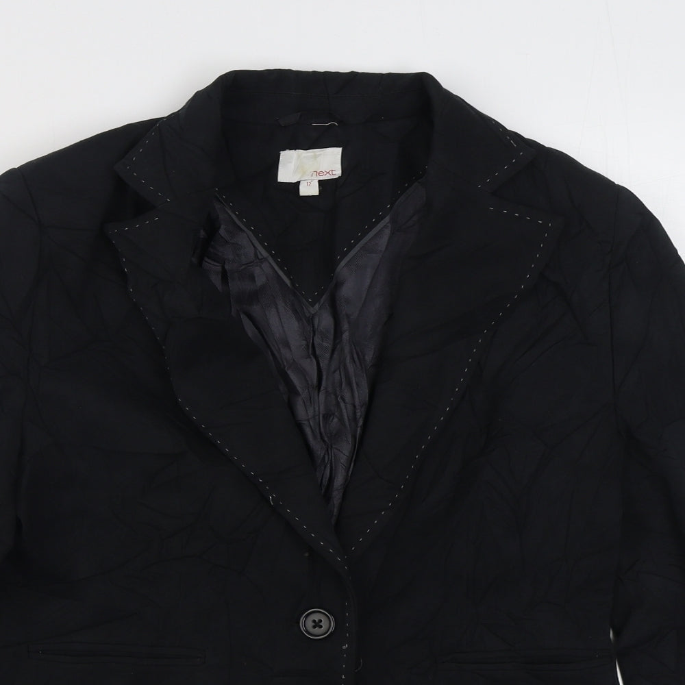 NEXT Womens Black   Jacket Blazer Size 12  Button