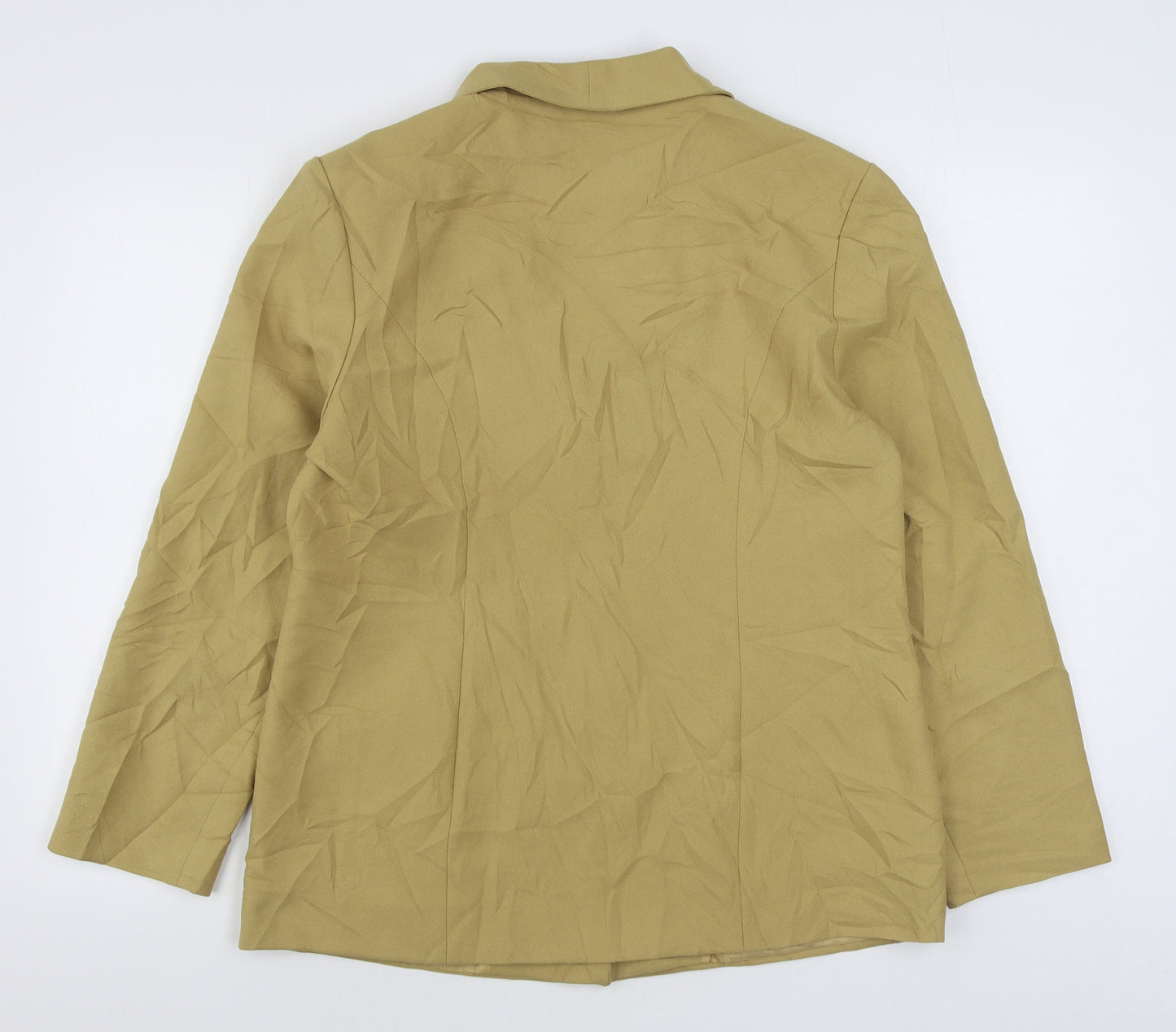 Damat Womens Yellow   Kimono Blazer Size 16  Button