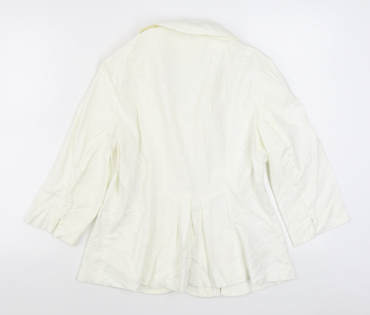 Per Una Womens White   Jacket Blazer Size 16  Button