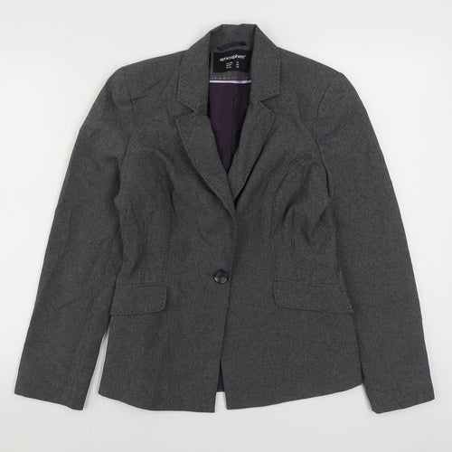Atmosphere Womens Grey   Jacket Blazer Size 12  Button