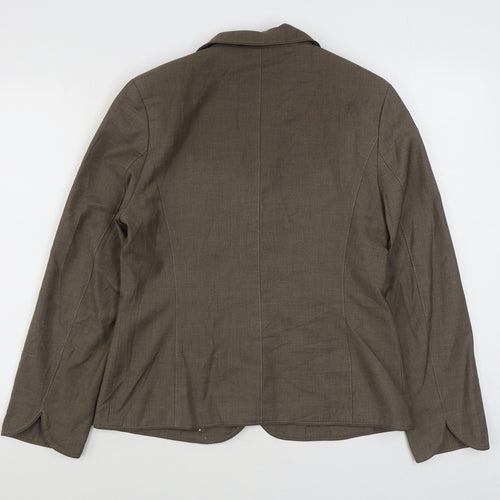 Gelco Womens Brown   Jacket Blazer Size 10  Button