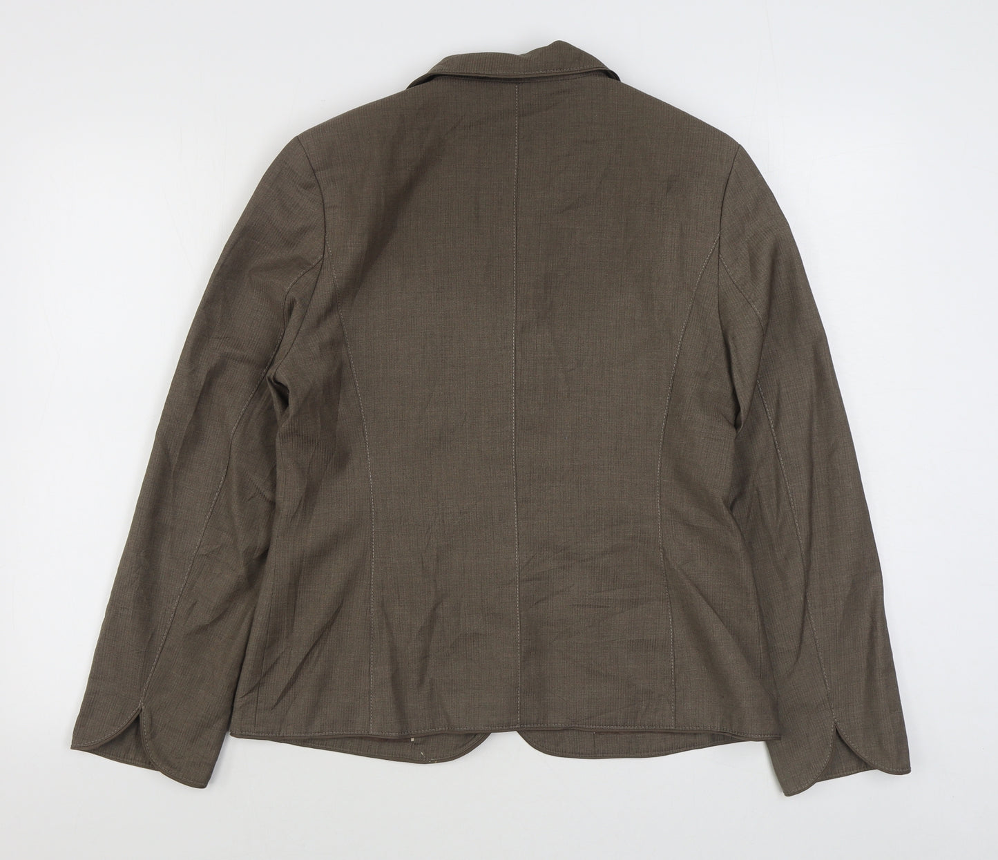 Gelco Womens Brown   Jacket Blazer Size 10  Button