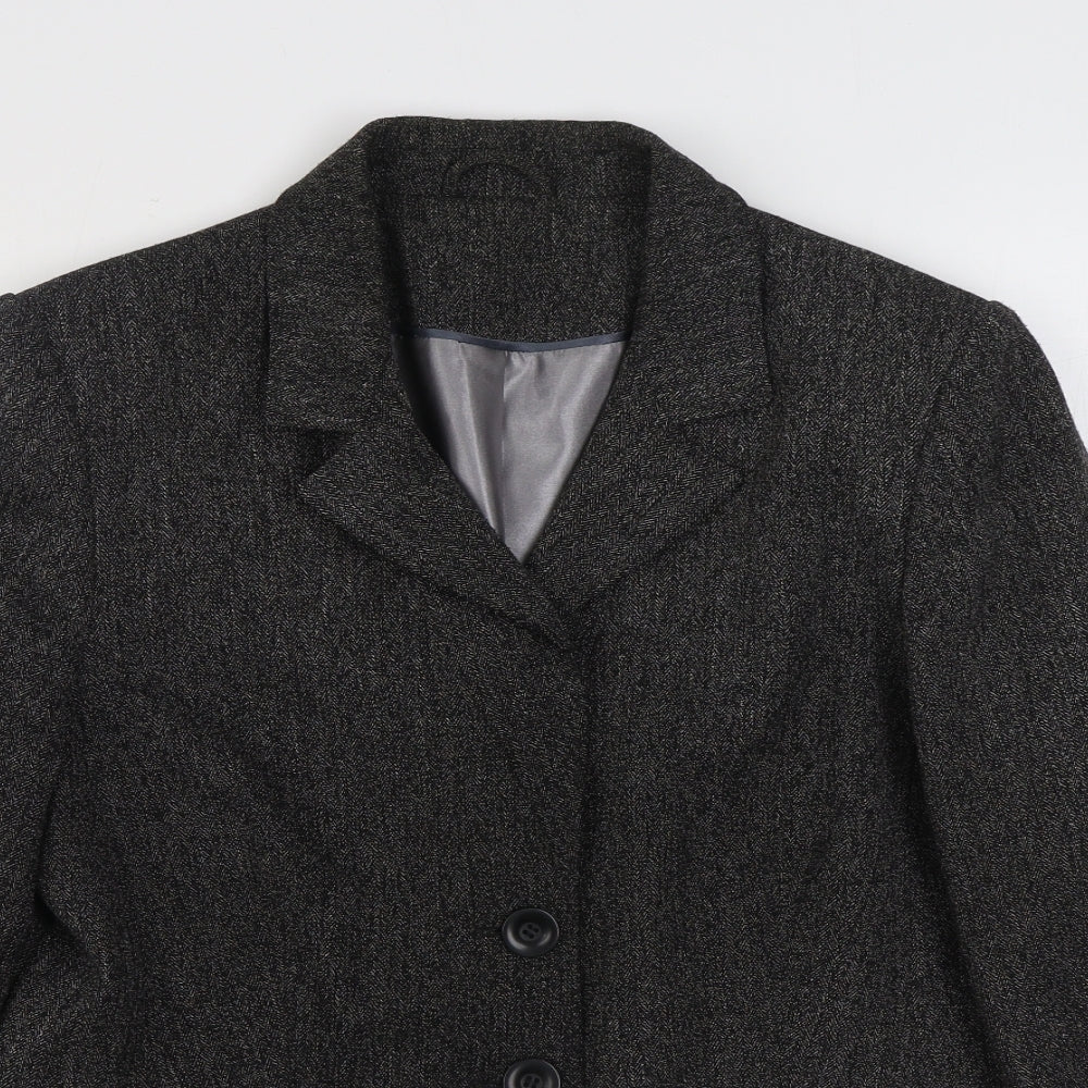 F&F Womens Grey   Jacket Blazer Size 16  Button