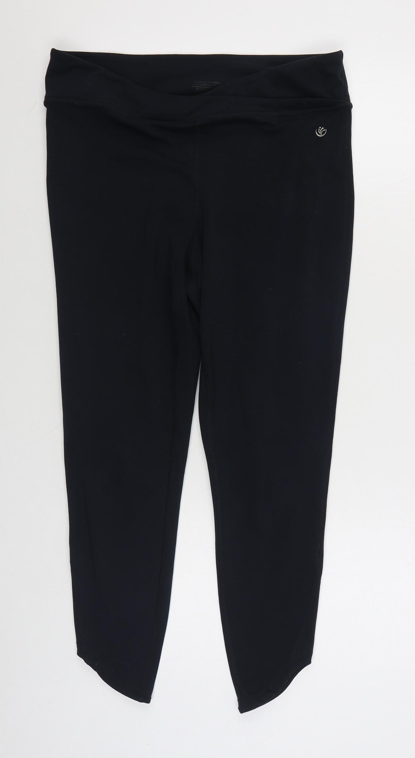 Dunnes Stores Womens Black  Polyester Jogger Leggings Size L L24 in