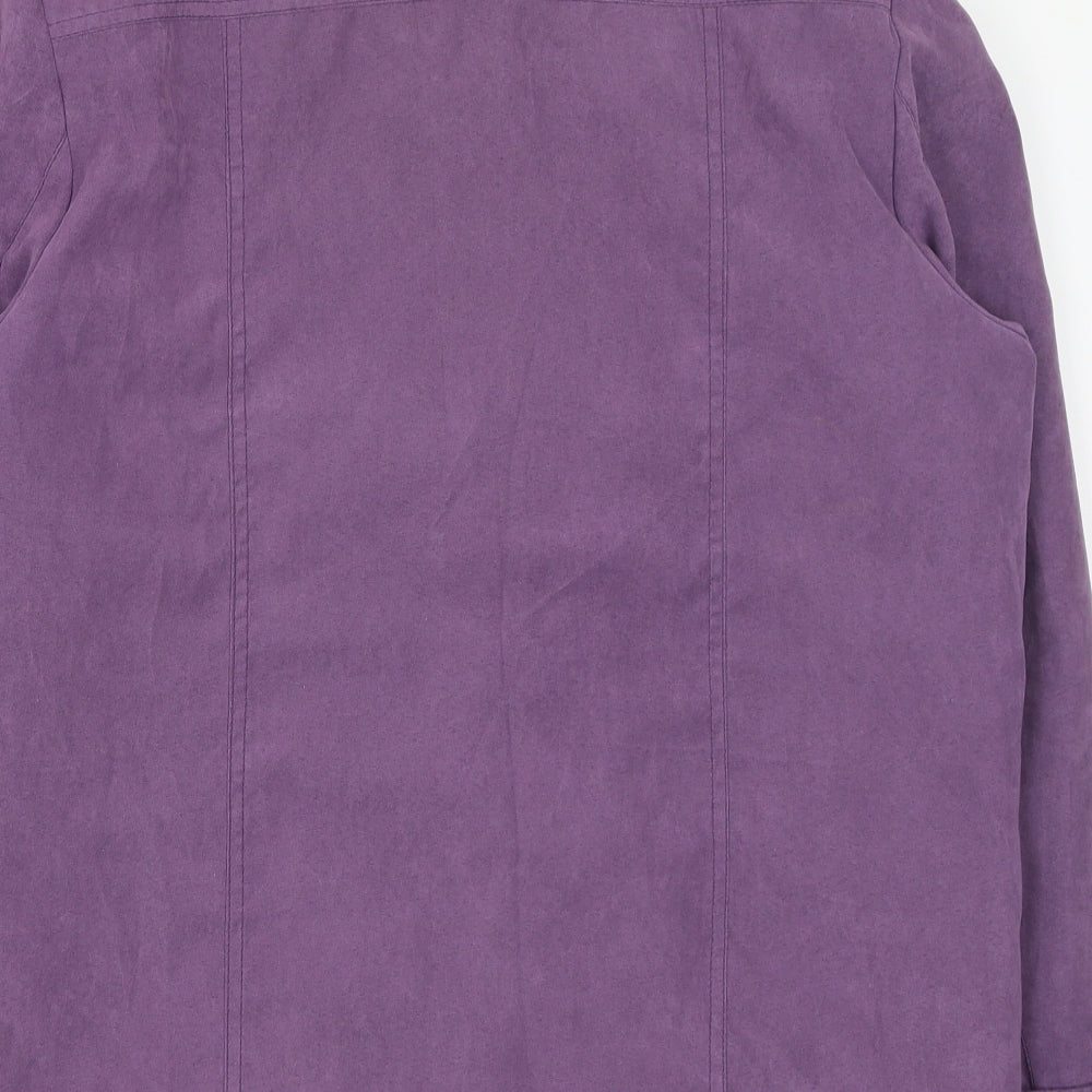 EWM  Womens Purple   Jacket Coatigan Size 14