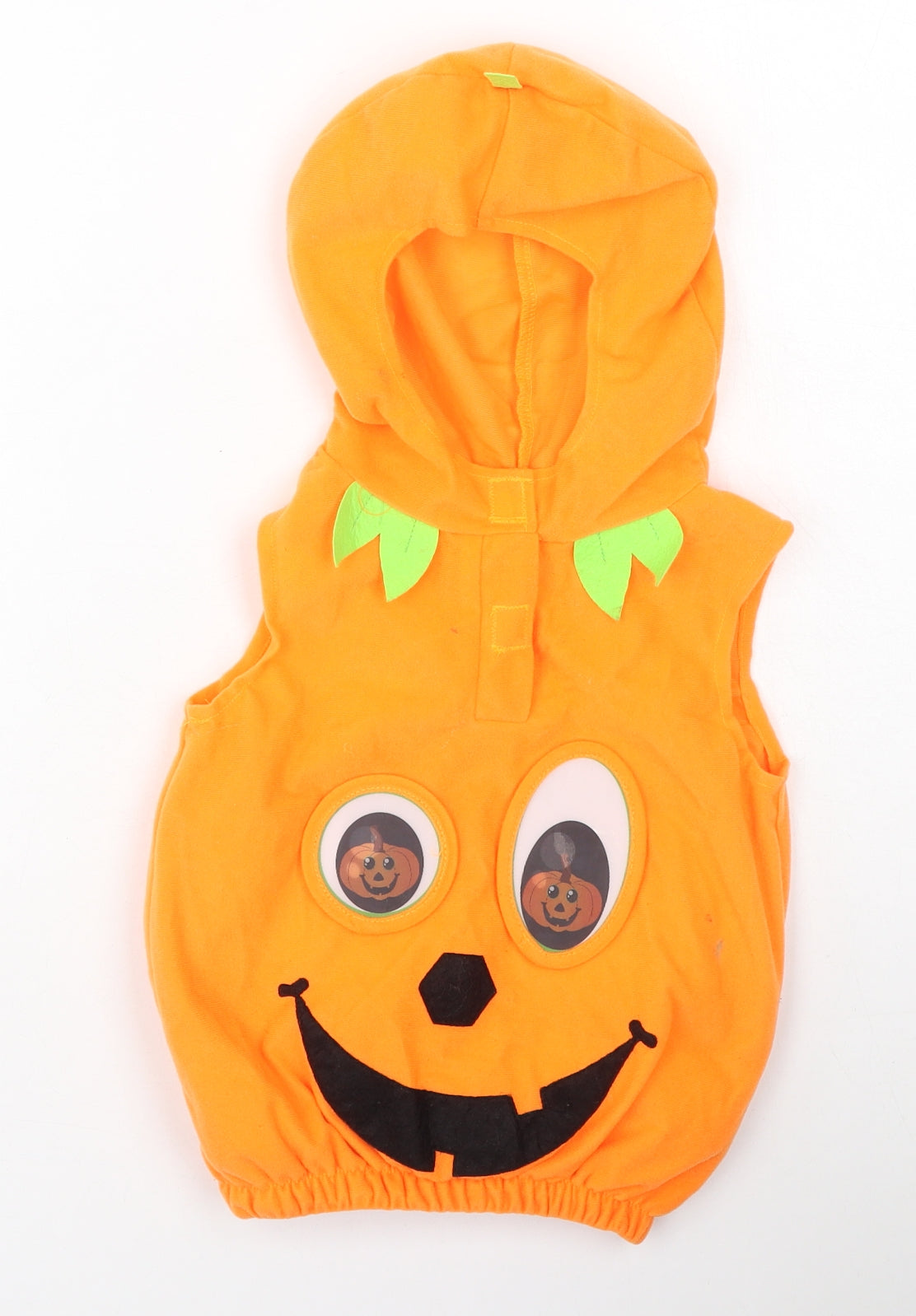 Preworn Boys Orange  Polyester Basic Casual Size 2-3 Years Round Neck  - fancy dress