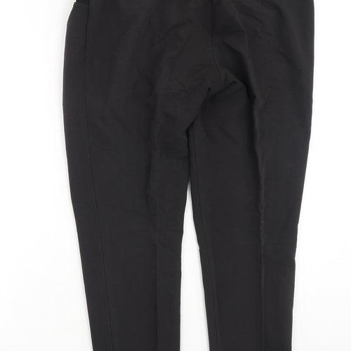 Topshop Womens Black  Polyester Trousers  Size 10 L26 in Regular