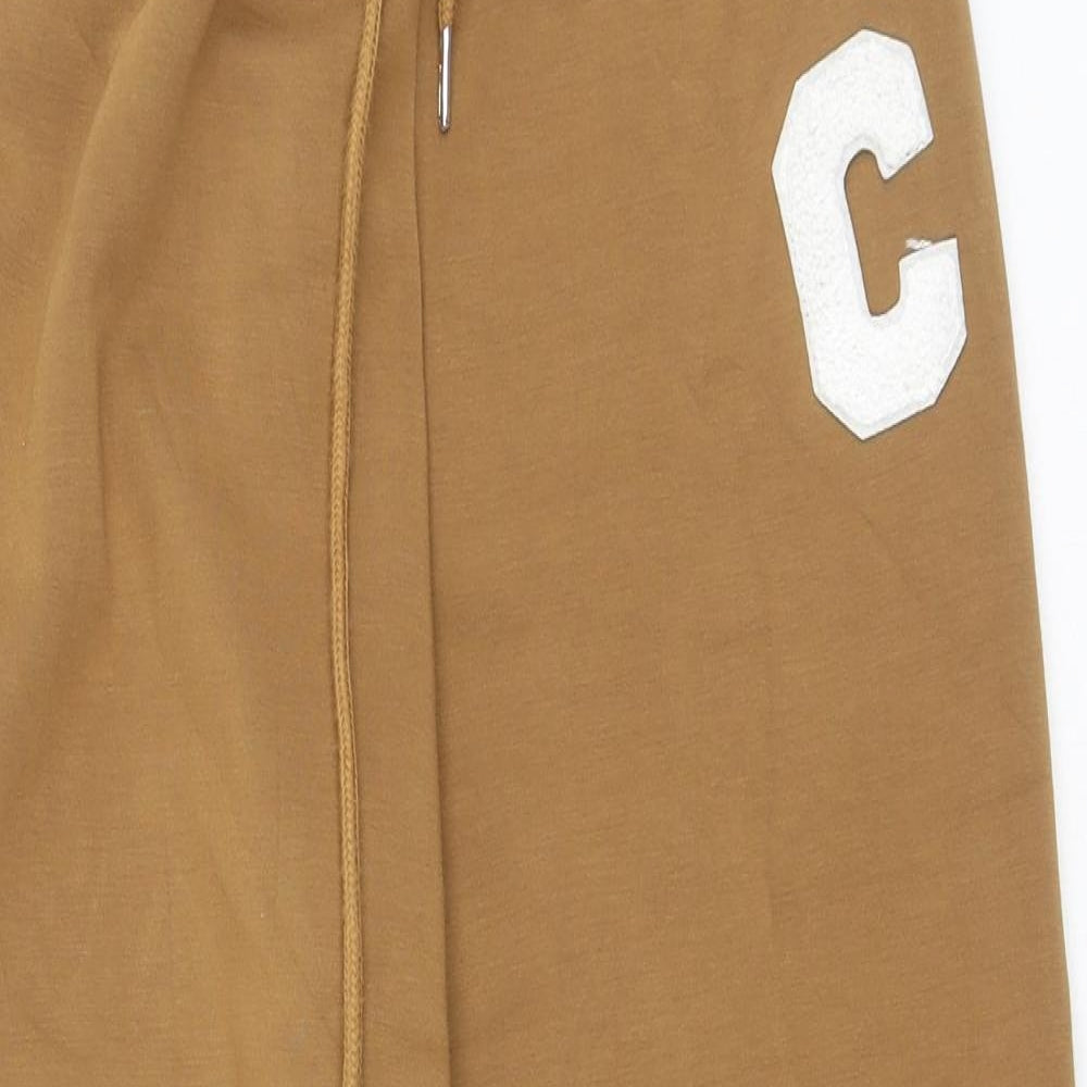 Preworn Womens Brown  Polyester Jogger Trousers Size M L27 in Regular