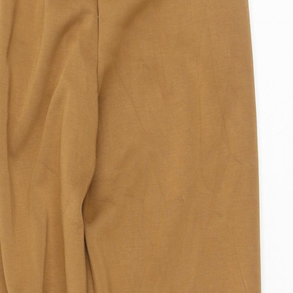 Preworn Womens Brown  Polyester Jogger Trousers Size M L27 in Regular