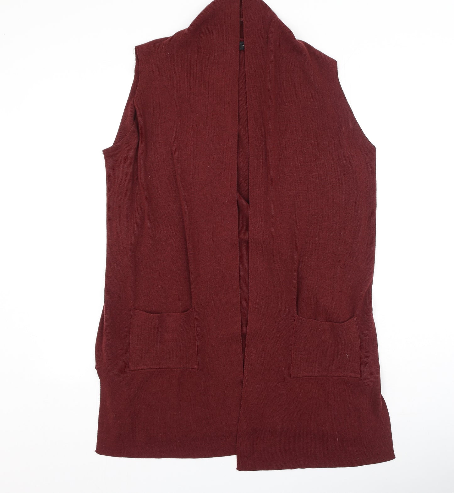 Primark  Womens Red V-Neck  Cotton Cardigan Jumper Size L