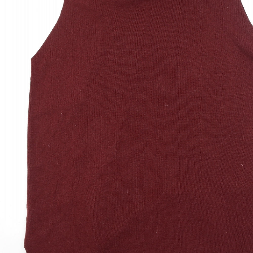Primark  Womens Red V-Neck  Cotton Cardigan Jumper Size L
