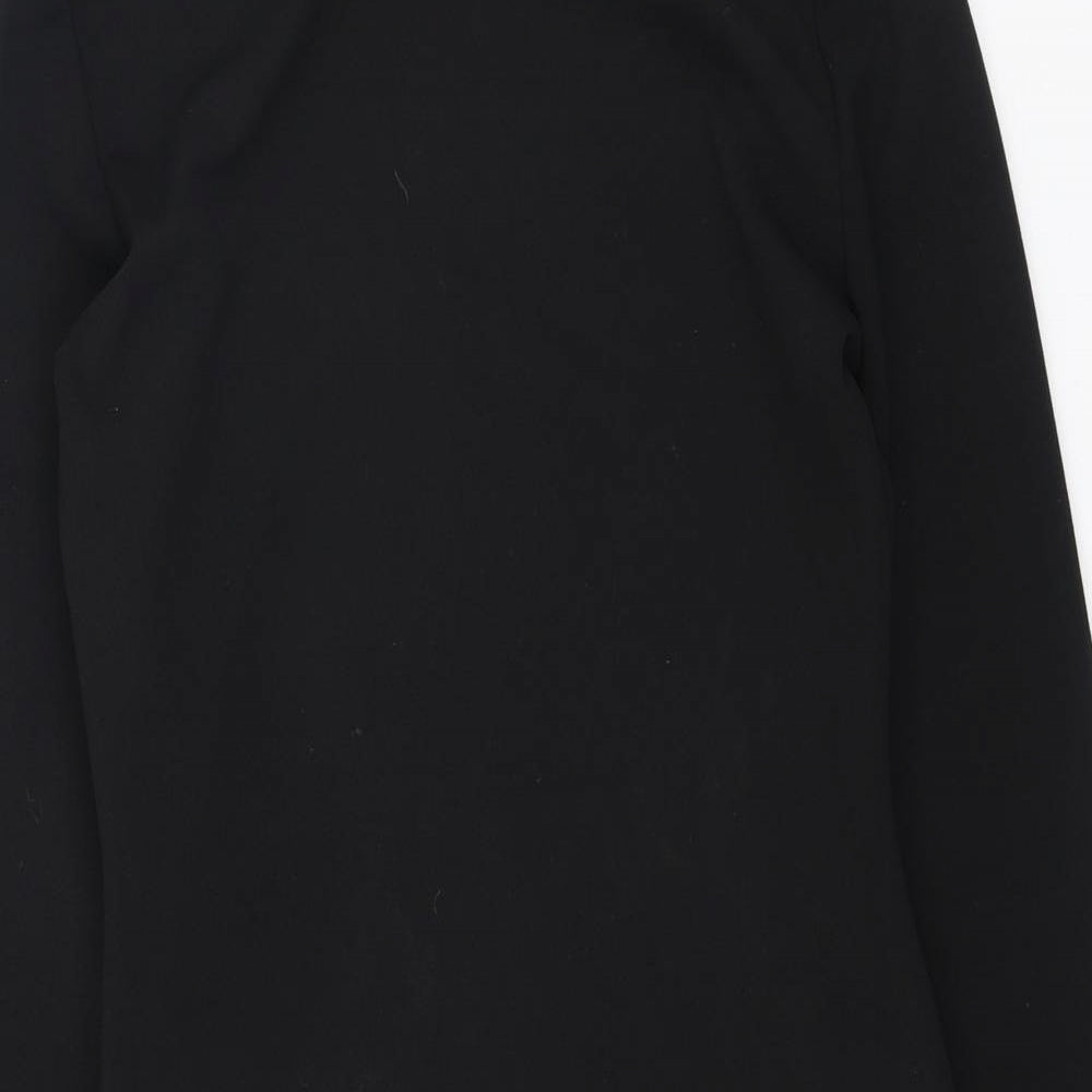 PRETTYLITTLETHING Womens Black  Polyester Bodycon  Size 10  Round Neck