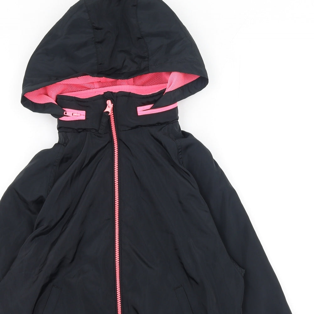 NEXT Girls Black   Basic Coat Coat Size 12 Years