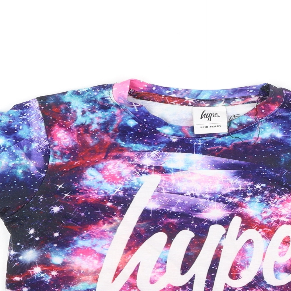 Hype Boys Multicoloured  Polyester Basic T-Shirt Size 9-10 Years Round Neck