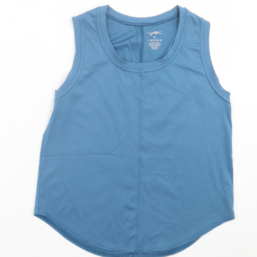 Gottex Womens Blue  Nylon Basic Tank Size XS Crew Neck Pullover