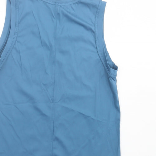Gottex Womens Blue  Nylon Basic Tank Size XS Crew Neck Pullover