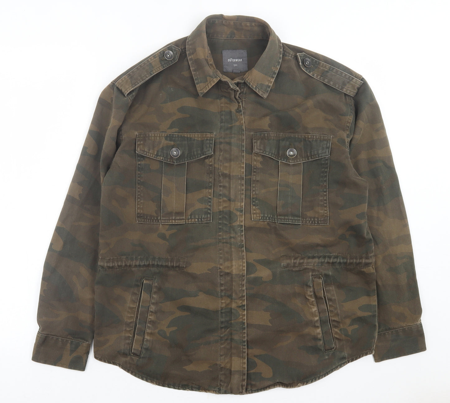 NEXT Womens Green Camouflage  Jacket  Size 10  Zip