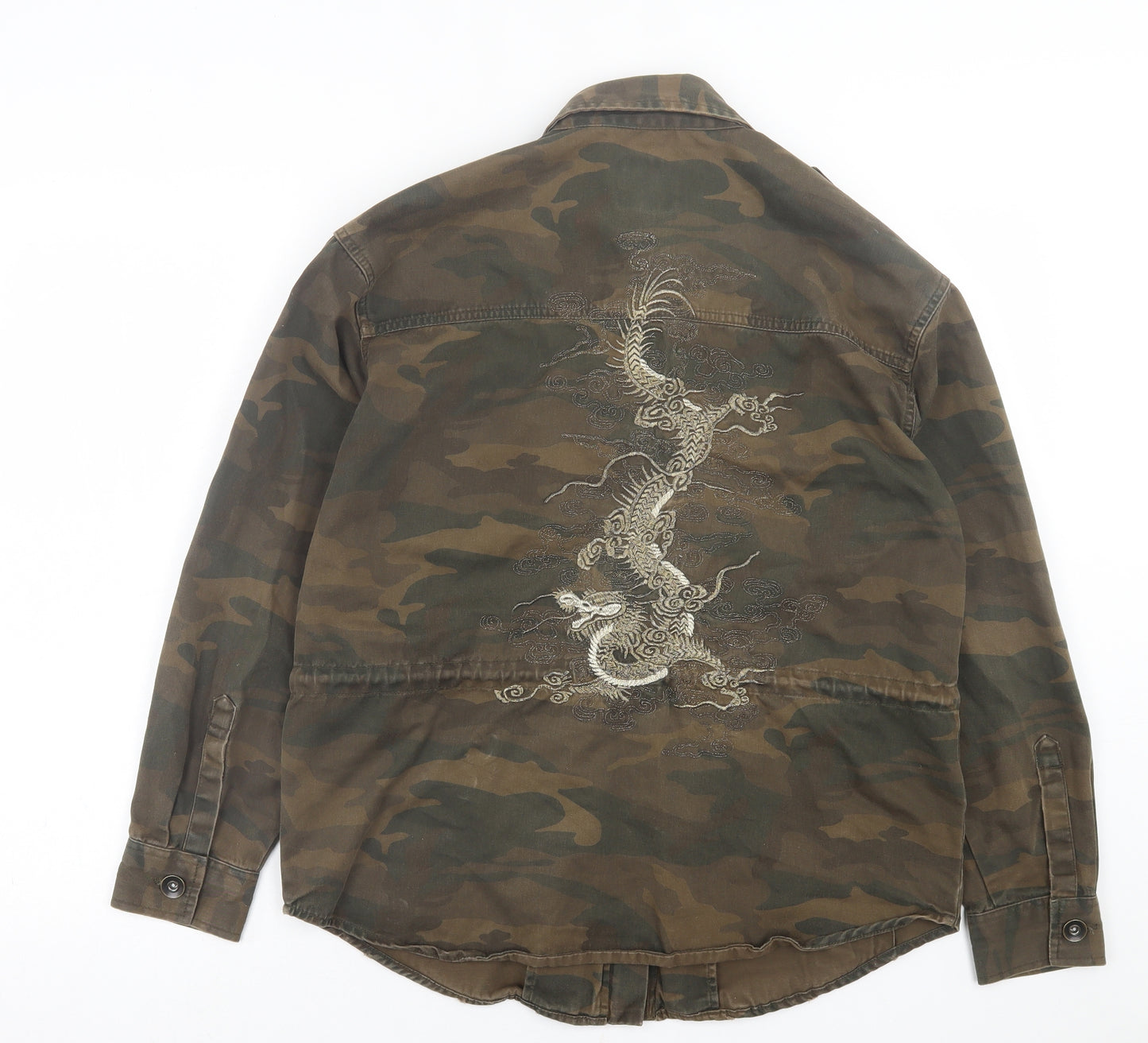 NEXT Womens Green Camouflage  Jacket  Size 10  Zip
