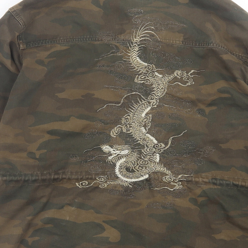 NEXT Womens Green Camouflage  Jacket  Size 10  Zip