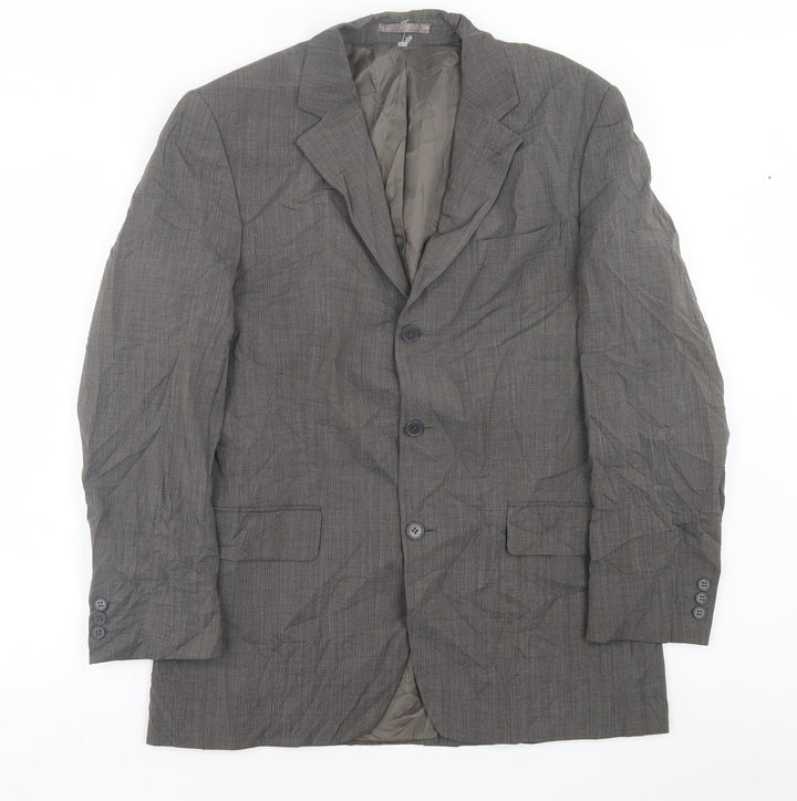 Marks and Spencer Mens Grey Wool Jacket Suit Jacket Size 40