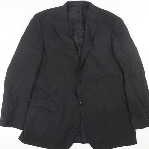 Marks and Spencer Mens Grey  Polyacrylate Fibre Jacket Suit Jacket Size 44