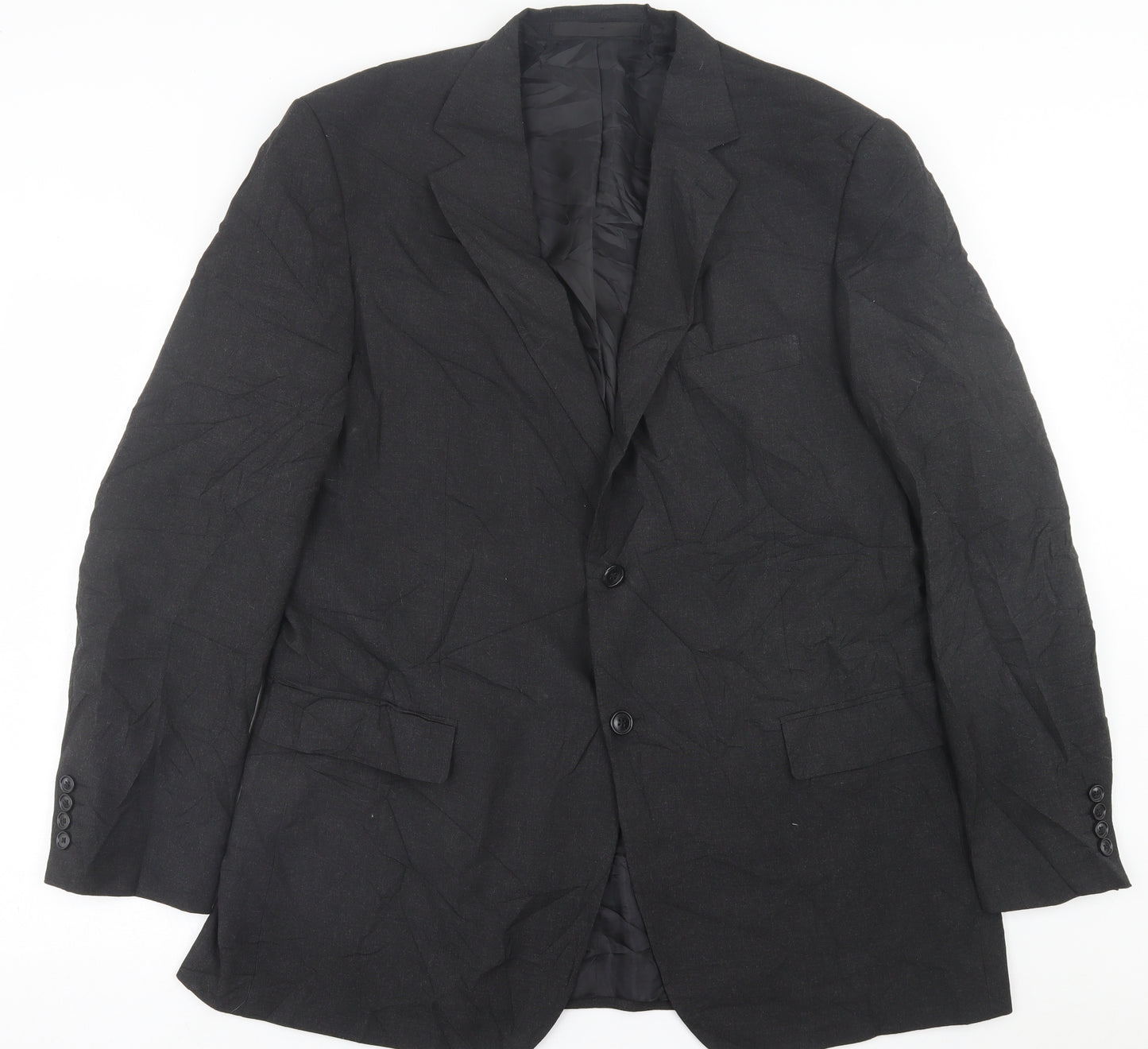 Marks and Spencer Mens Grey  Polyacrylate Fibre Jacket Suit Jacket Size 44