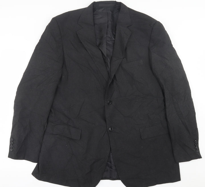 Marks and Spencer Mens Grey  Polyacrylate Fibre Jacket Suit Jacket Size 44