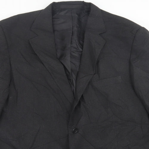 Marks and Spencer Mens Grey  Polyacrylate Fibre Jacket Suit Jacket Size 44