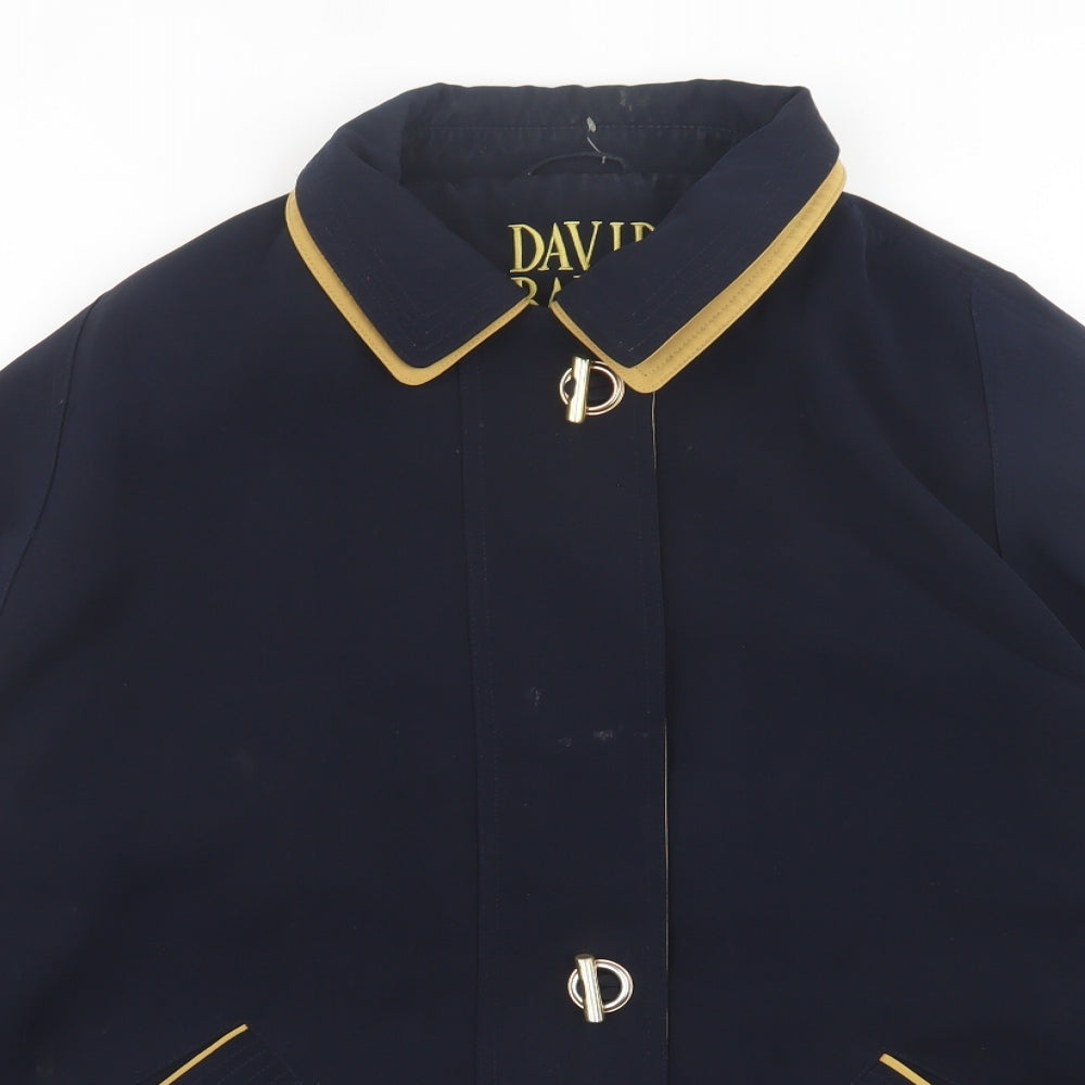 David Barry Womens Blue   Jacket  Size 26  Zip