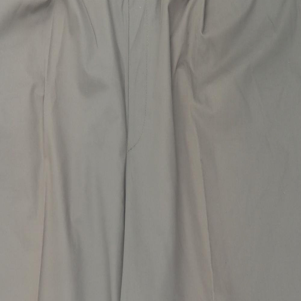 Preworn Mens Green  Cotton Trousers  Size 56 in L30 in Regular Button
