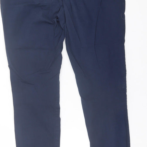 Only Womens Blue  Cotton Trousers  Size 12 L29 in Regular Button