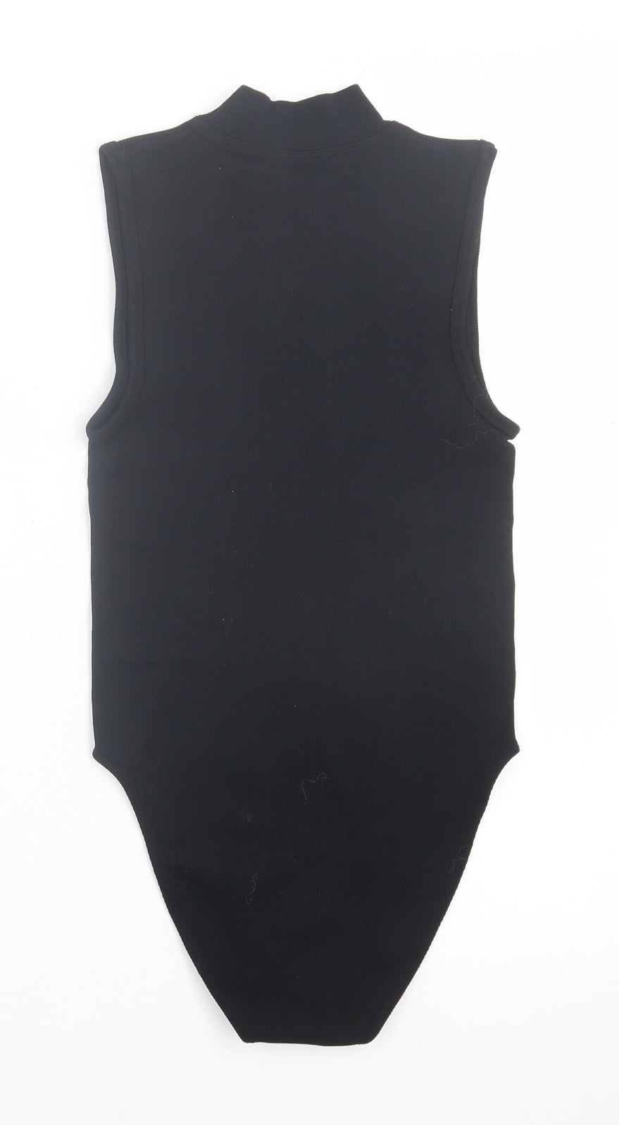 Primark Womens Black  Nylon Bodysuit One-Piece Size 2XS  Button