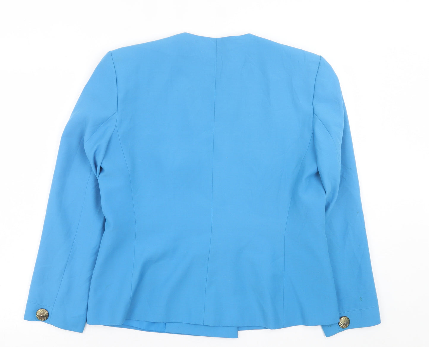 Jacques Vert Womens Blue   Jacket Blazer Size 14  Button