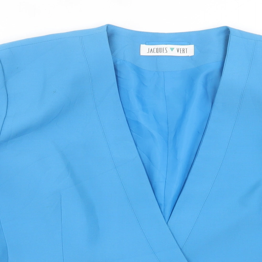 Jacques Vert Womens Blue   Jacket Blazer Size 14  Button