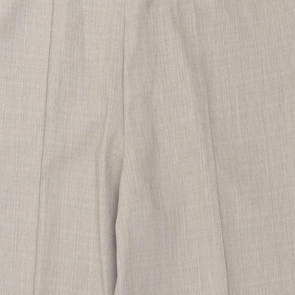 Marks and Spencer Womens Brown  Polyester Trousers  Size 18 L26 in Regular