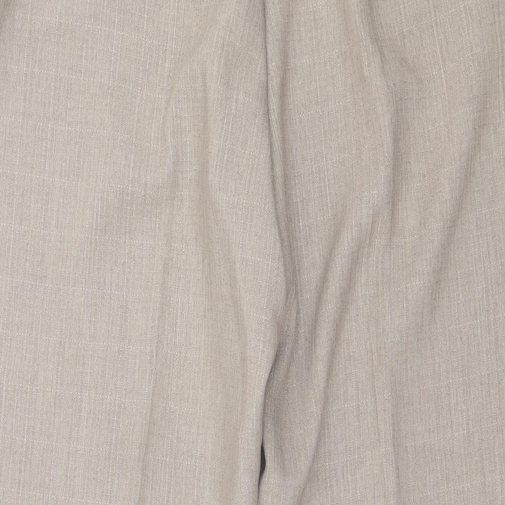 Marks and Spencer Womens Brown  Polyester Trousers  Size 18 L26 in Regular