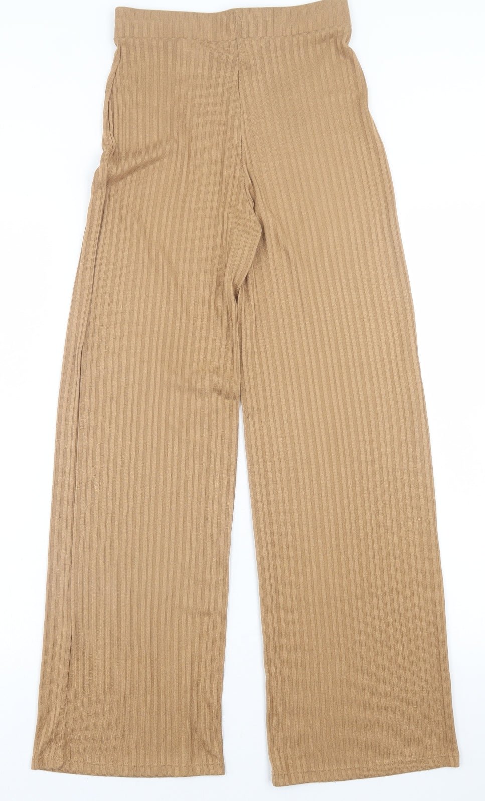 H&M Womens Brown  Polyester Trousers  Size XS L29 in Regular