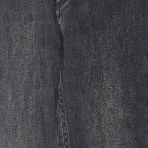 Topman Mens Black  Cotton Skinny Jeans Size 30 in L30 in Regular Button