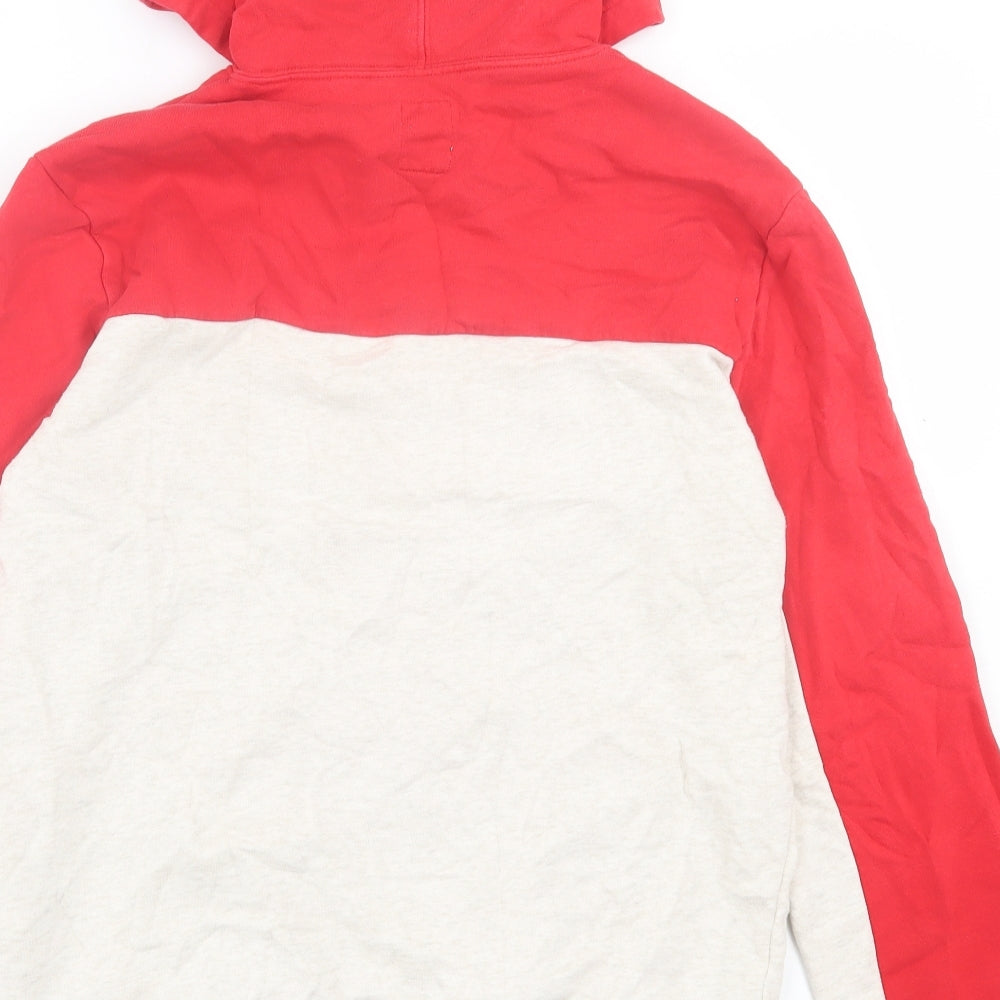 Gap Mens Red  Cotton Pullover Hoodie Size S