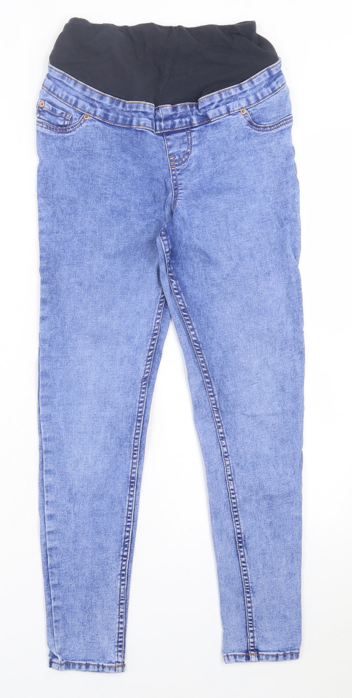New Look Womens Blue Cotton Skinny Jeans Size 8 L26 in Regular