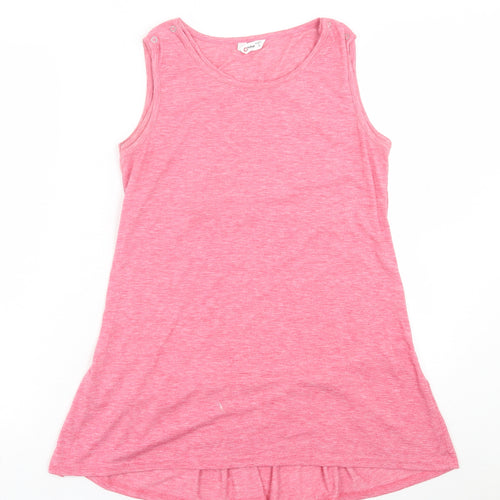 PatPat Womens Pink  Polyester Basic Tank Size S Scoop Neck