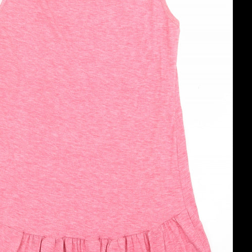 PatPat Womens Pink  Polyester Basic Tank Size S Scoop Neck