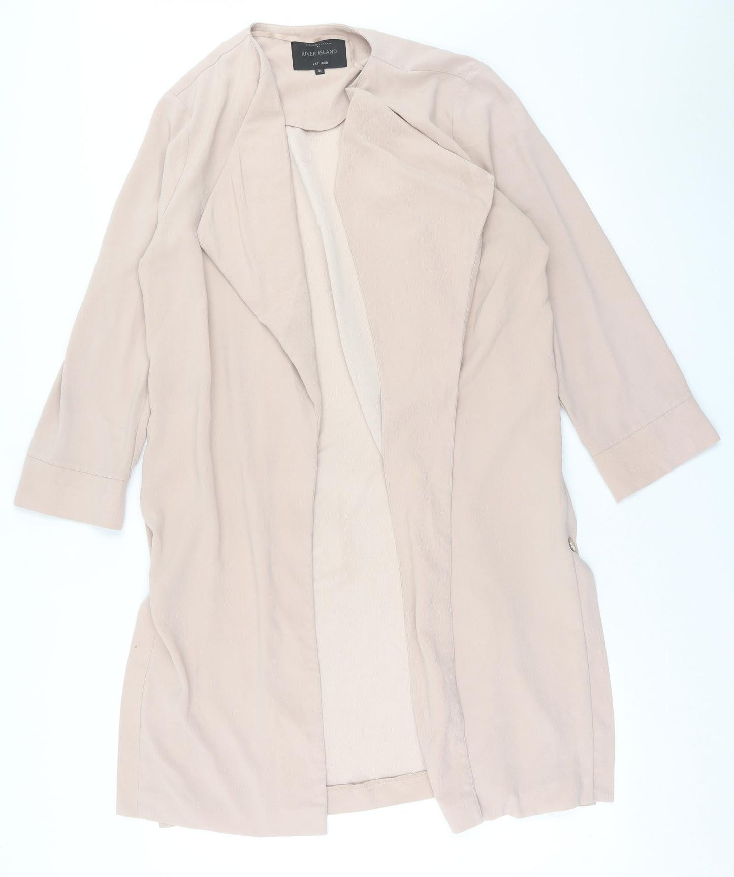 River Island Womens Pink  Polyester Kimono Blouse Size M V-Neck