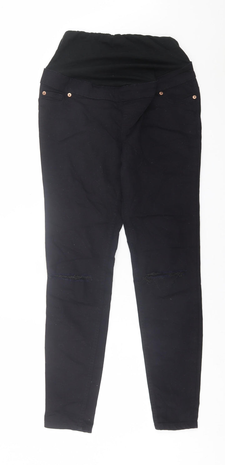New Look Womens Black Cotton Skinny Jeans Size 8 L28 in Regular