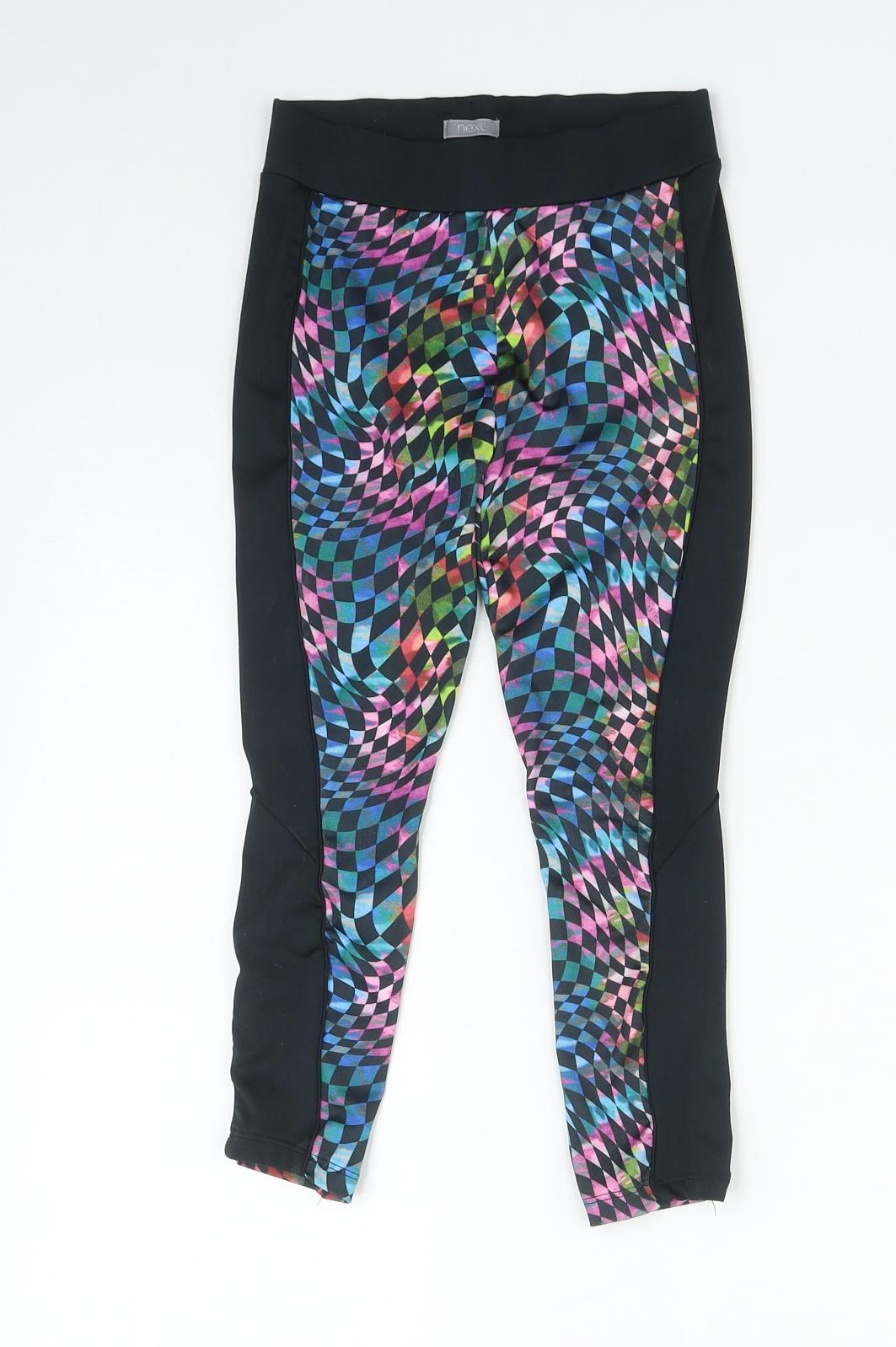 NEXT Girls Multicoloured Geometric Polyester Jogger Trousers Size 7 Years  Regular