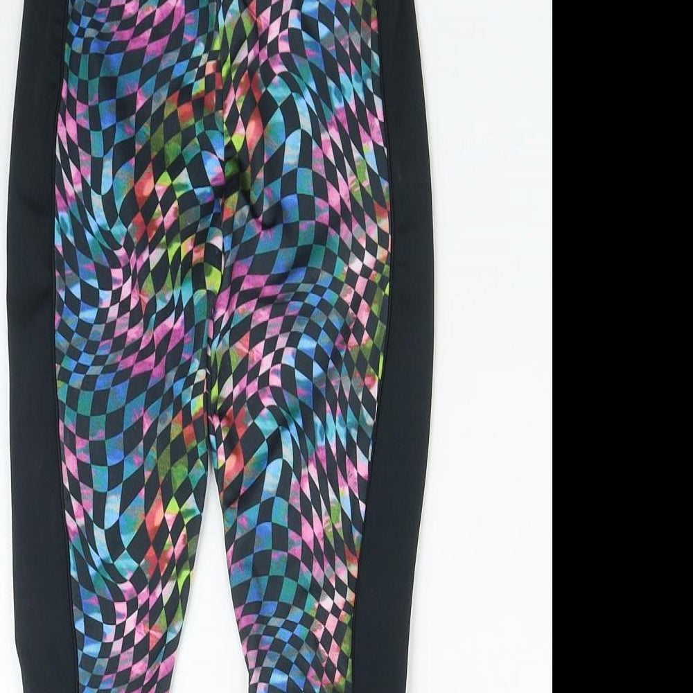 NEXT Girls Multicoloured Geometric Polyester Jogger Trousers Size 7 Years  Regular