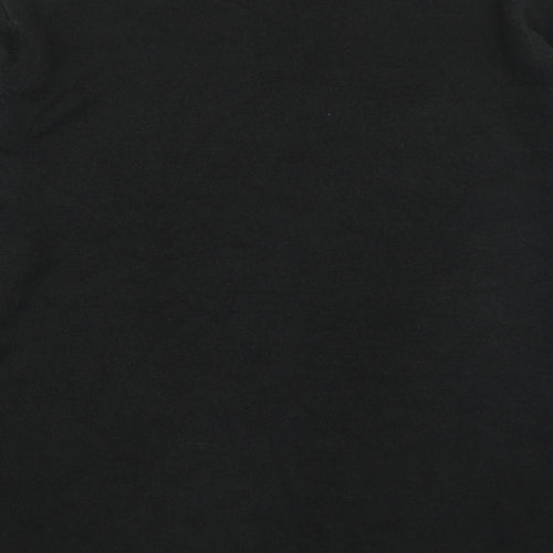 Marks and Spencer Womens Black Round Neck  Acrylic Pullover Jumper Size 18