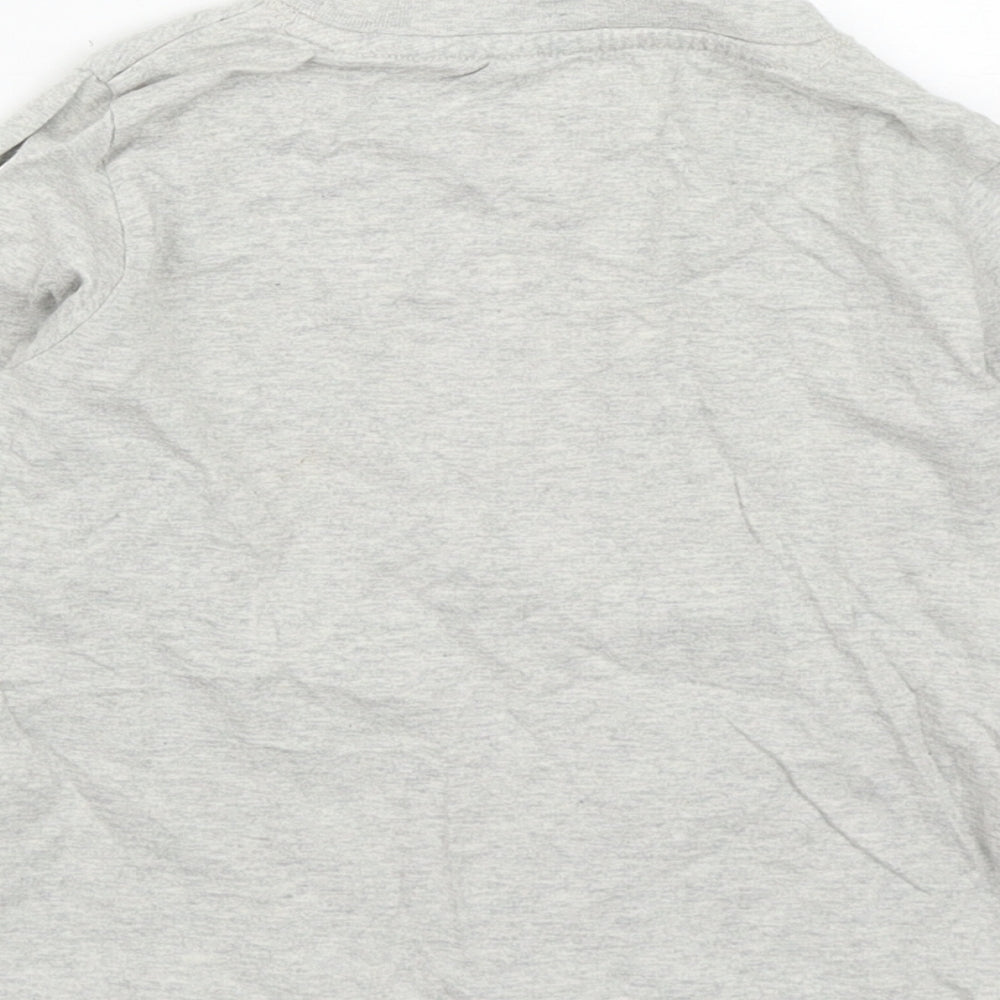 TU Boys Grey  Cotton Pullover Sweatshirt Size 4-5 Years   - Father Christmas print
